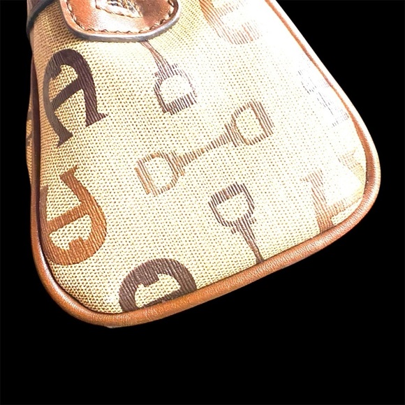 Etienne Agnier Mini Canvas/Leather Handbag - Picture 3 of 13